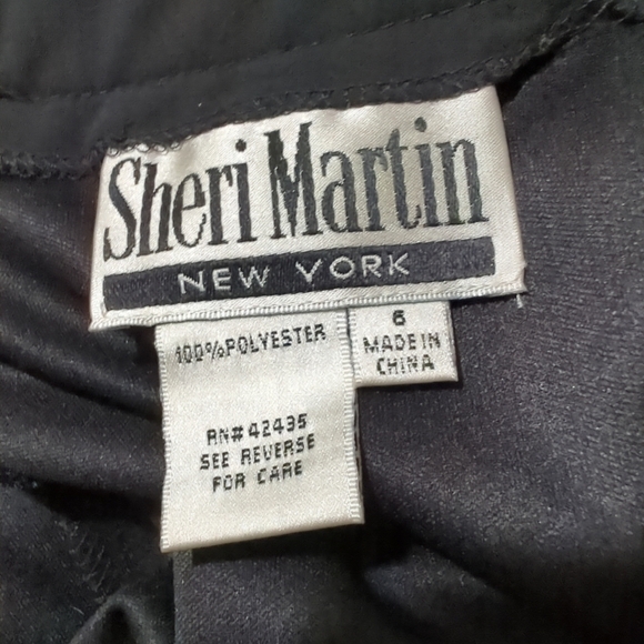 Vtg. 90's Sherry Martin New York Pantsuit Sz 6 Red/Black 2 Pc Wide Leg Pants/Jac - Picture 14 of 16